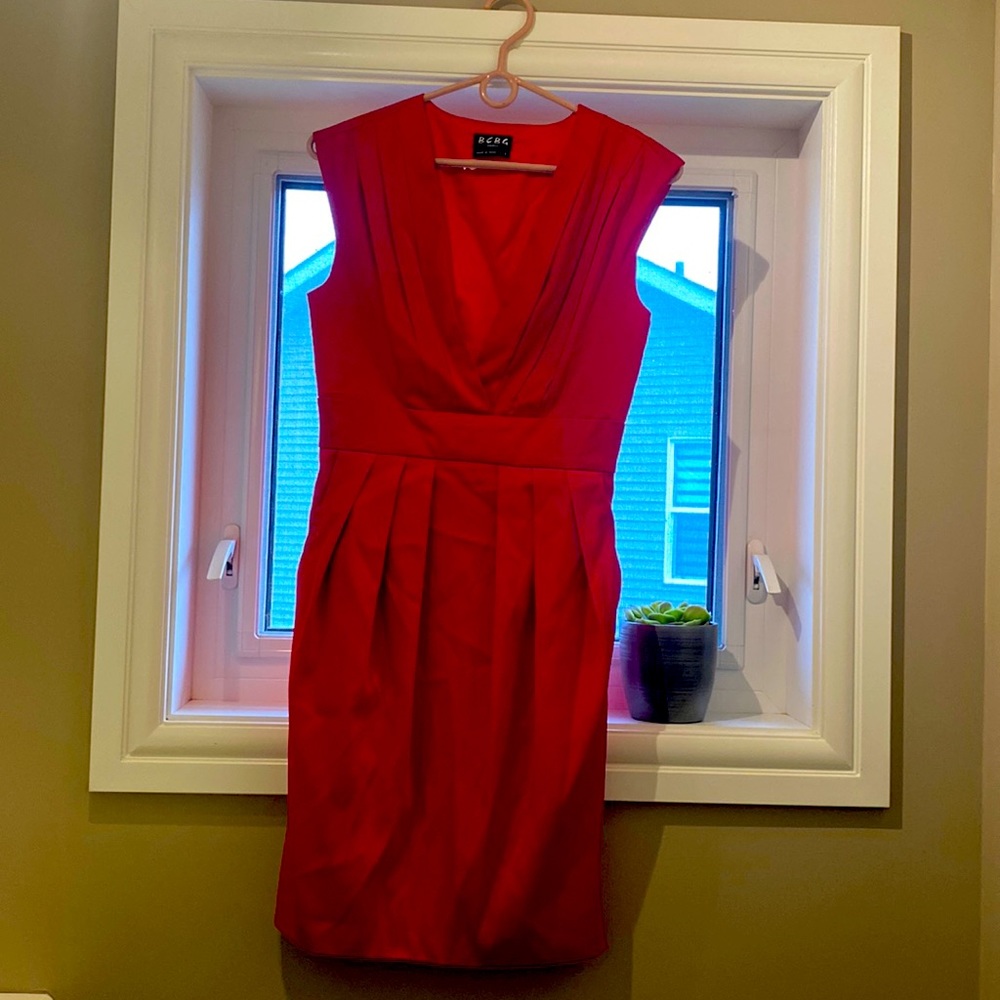 Red BCBG Dress with Pockets!
